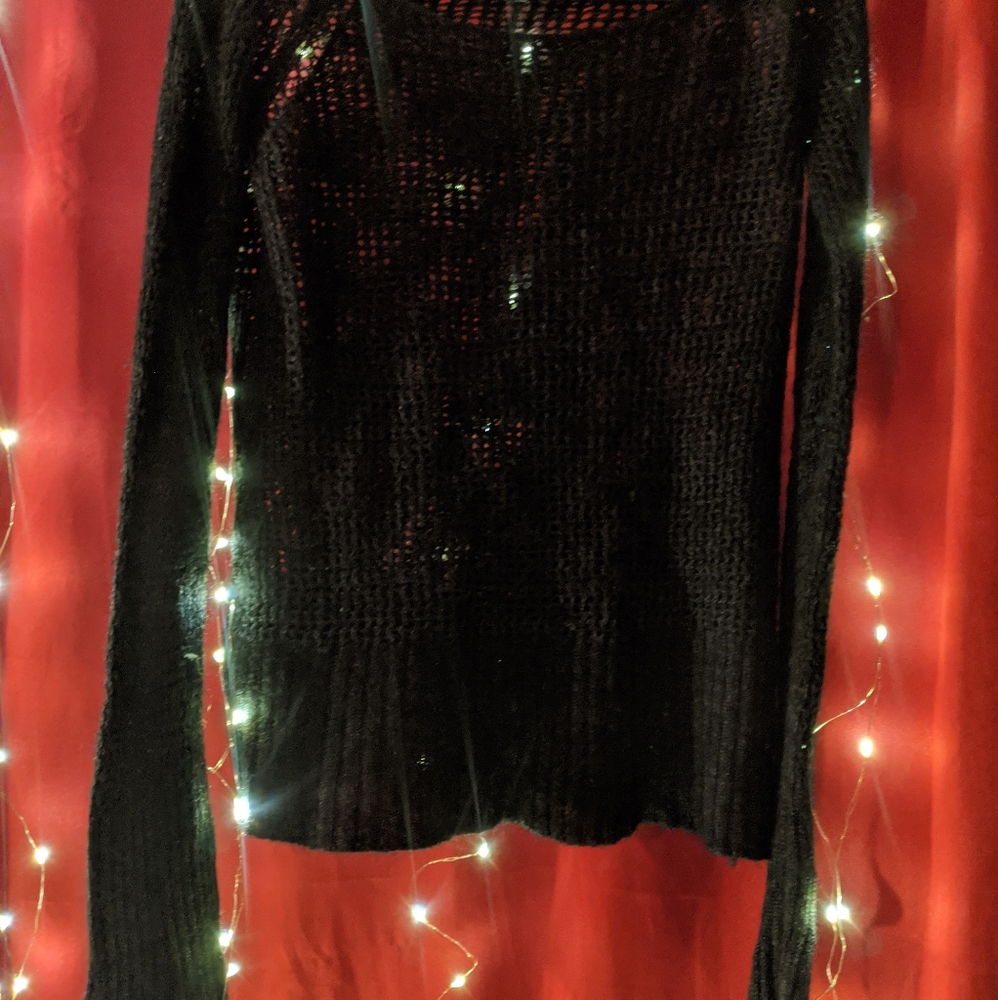Armani Exchange crocheted sweater